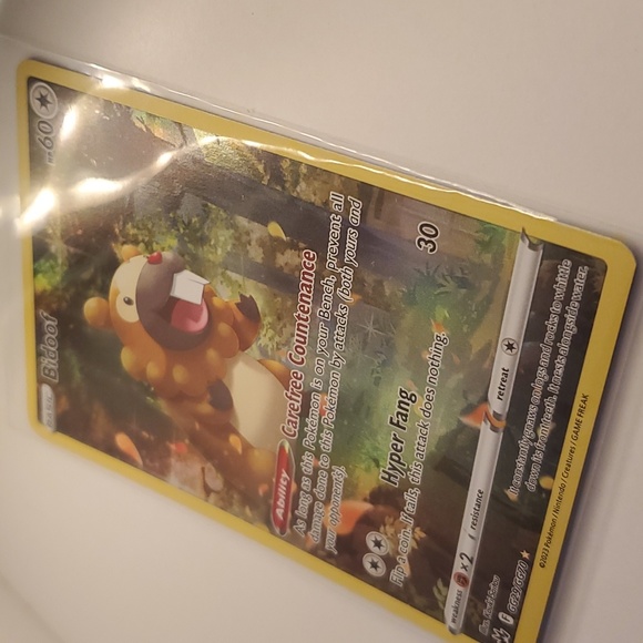 Pokemon Trading Card Bidoof Full Art HOLO 2023 Holographic - Picture 2 of 6